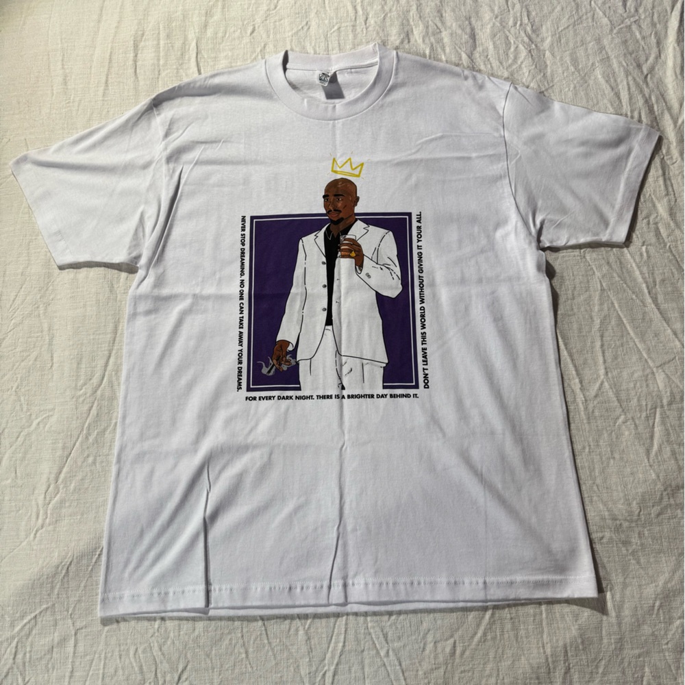 2pac T-Shirt
White/Print
Size XXL
New with tags